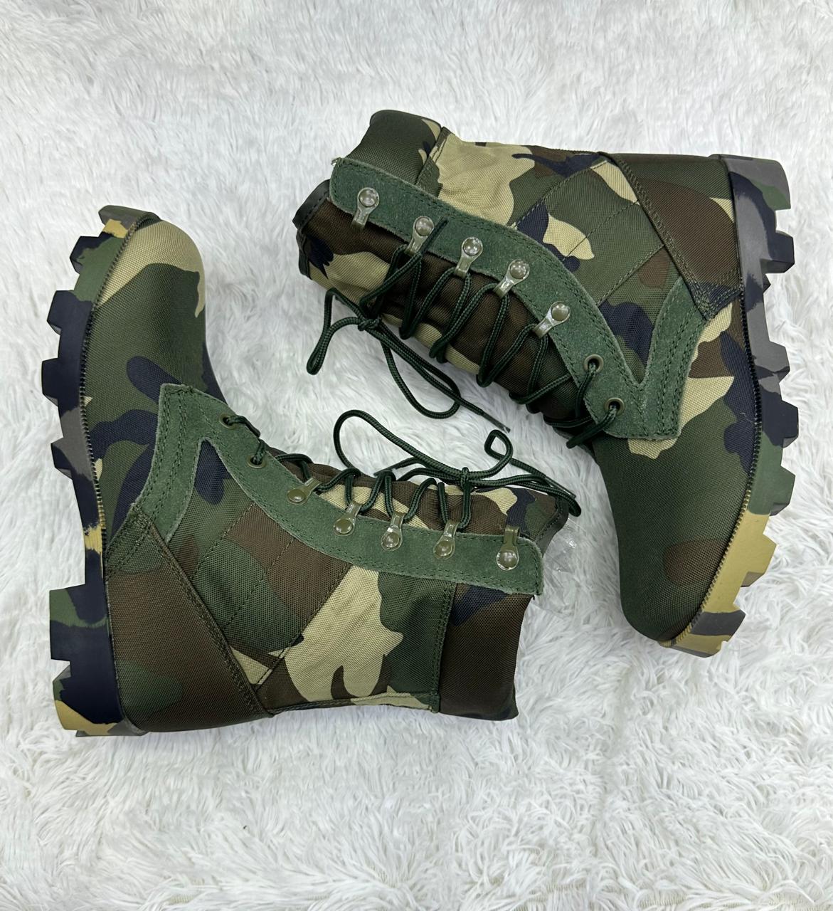 Camouflage boots