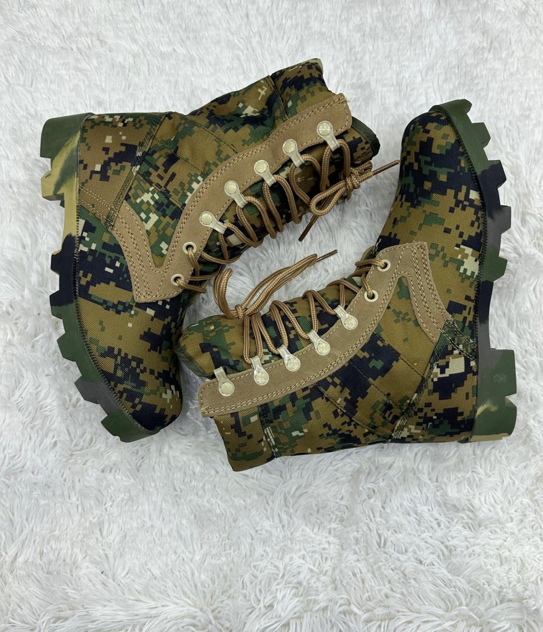Camouflage boots