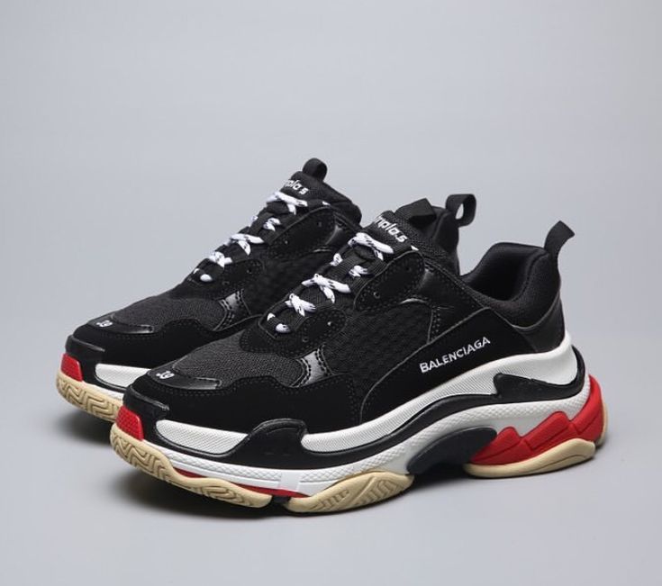 Balenciaga Triple S Clear Sole Sneakers – White | Chunky Luxury Footwear