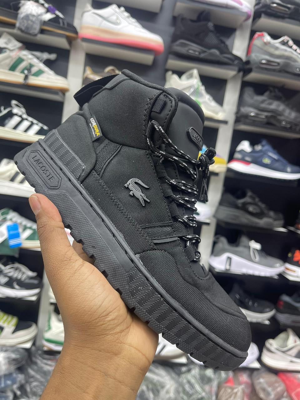 Lacoste Cordura Tactical High-Top Sneakers – Durable Street-Ready Style