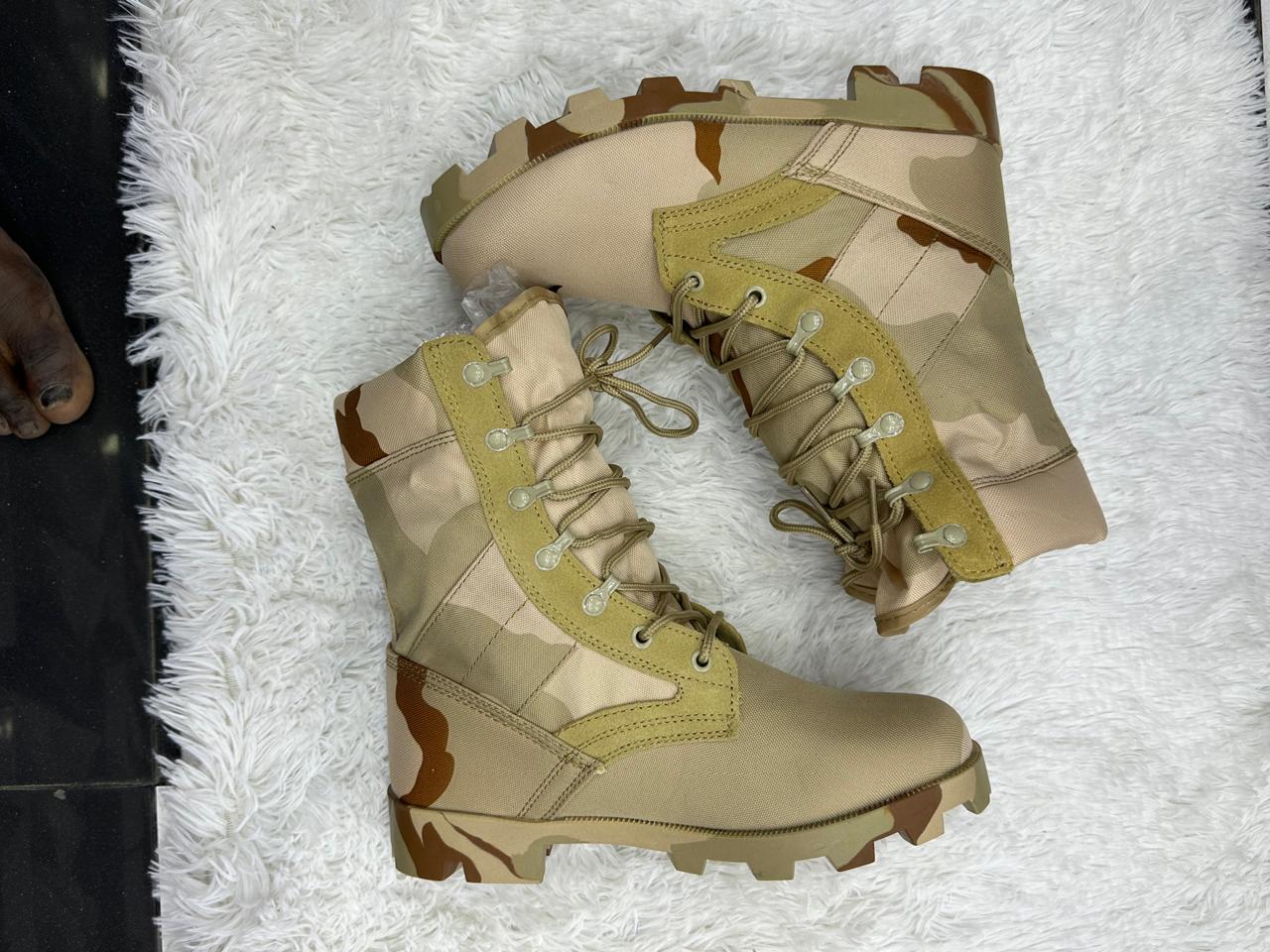 Camouflage boots