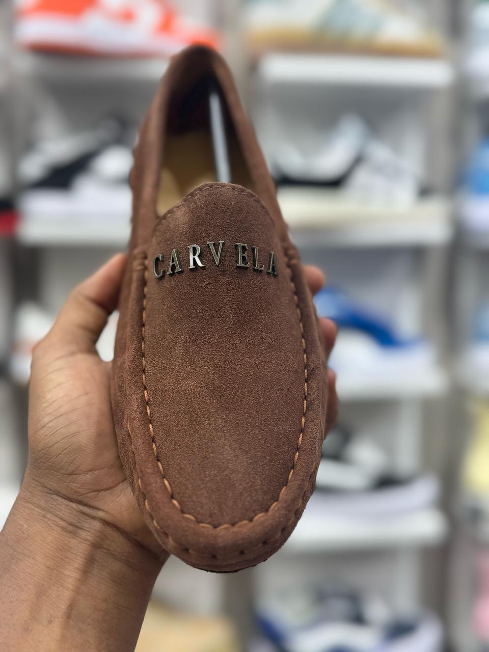 Carvela Black Suede Loafers – Stylish & Comfortable Slip-Ons