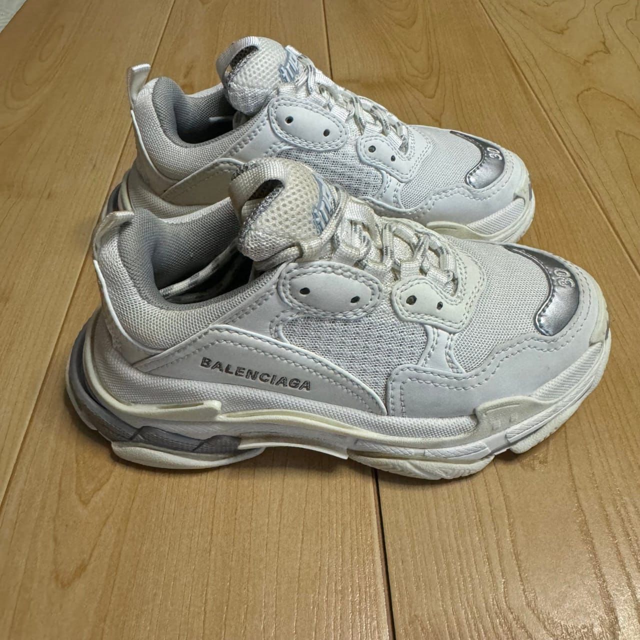 Balenciaga Triple S Clear Sole Sneakers – White | Chunky Luxury Footwear