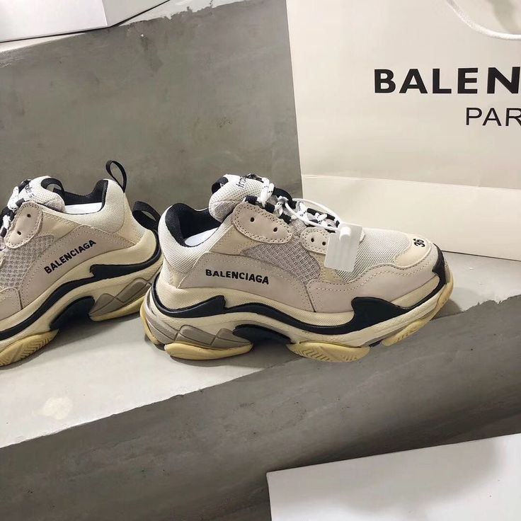 Balenciaga Triple S Clear Sole Sneakers – White | Chunky Luxury Footwear