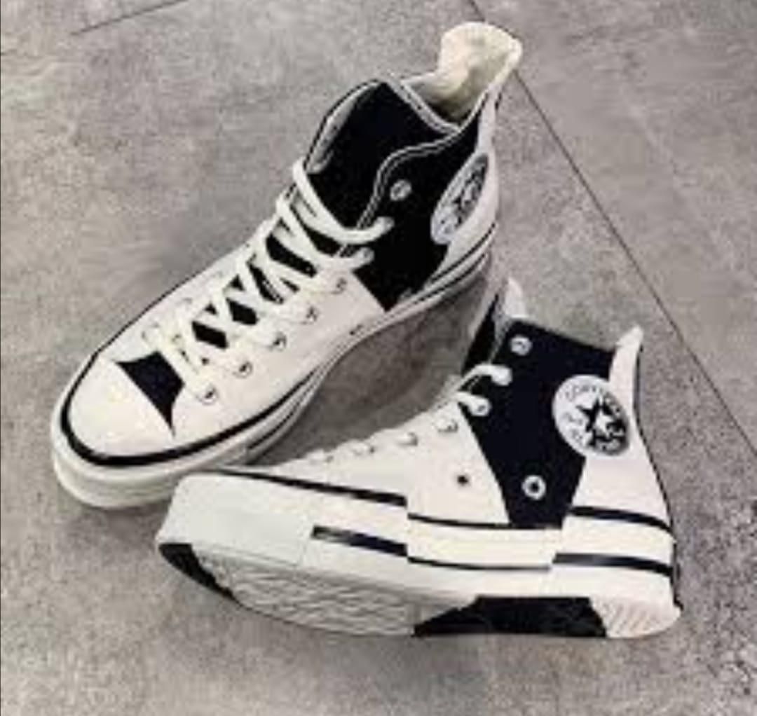 Converse Chuck Taylor All Star Patchwork High-Tops – Vintage Multi-Tone Design